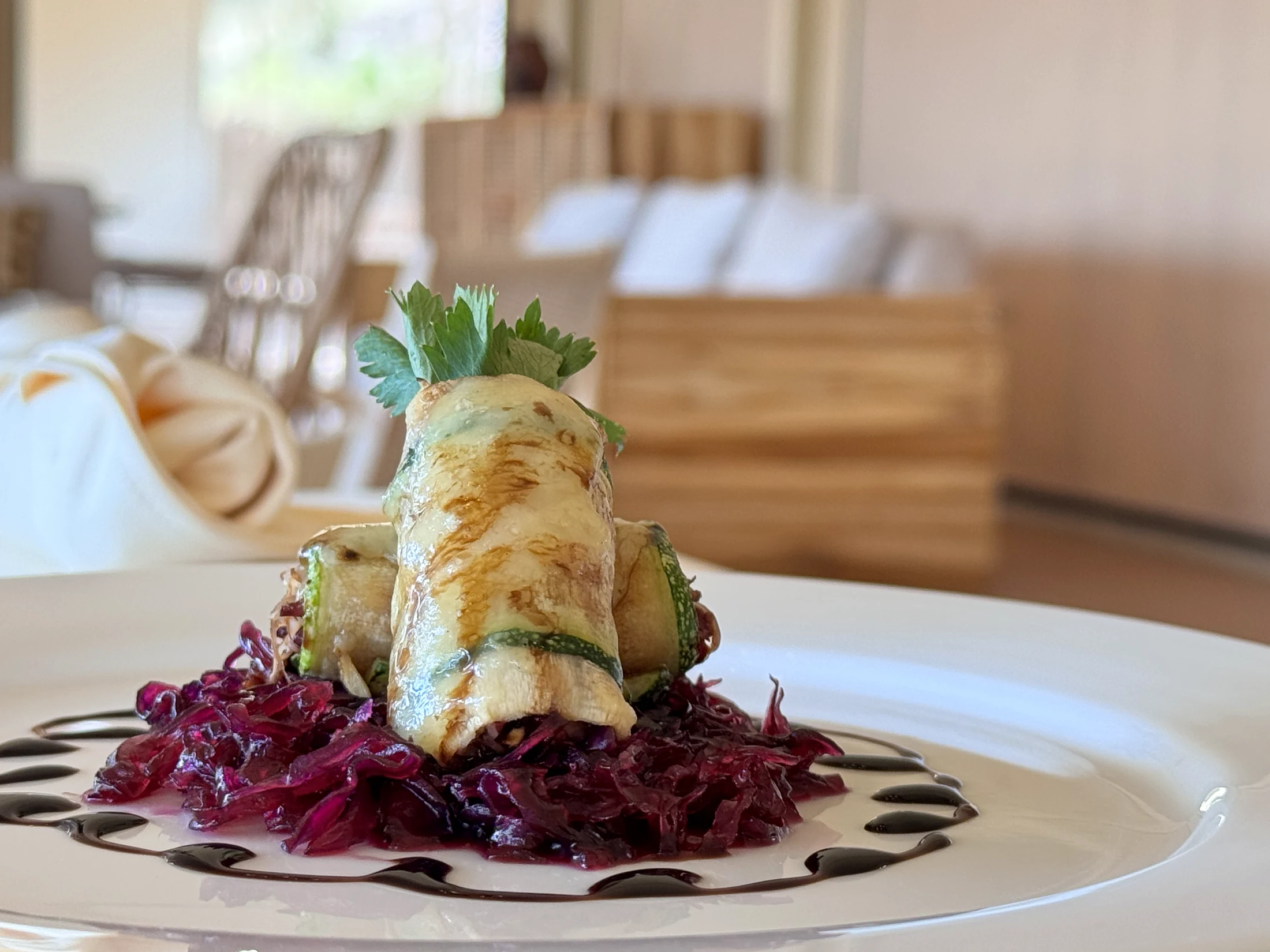Plated dish
