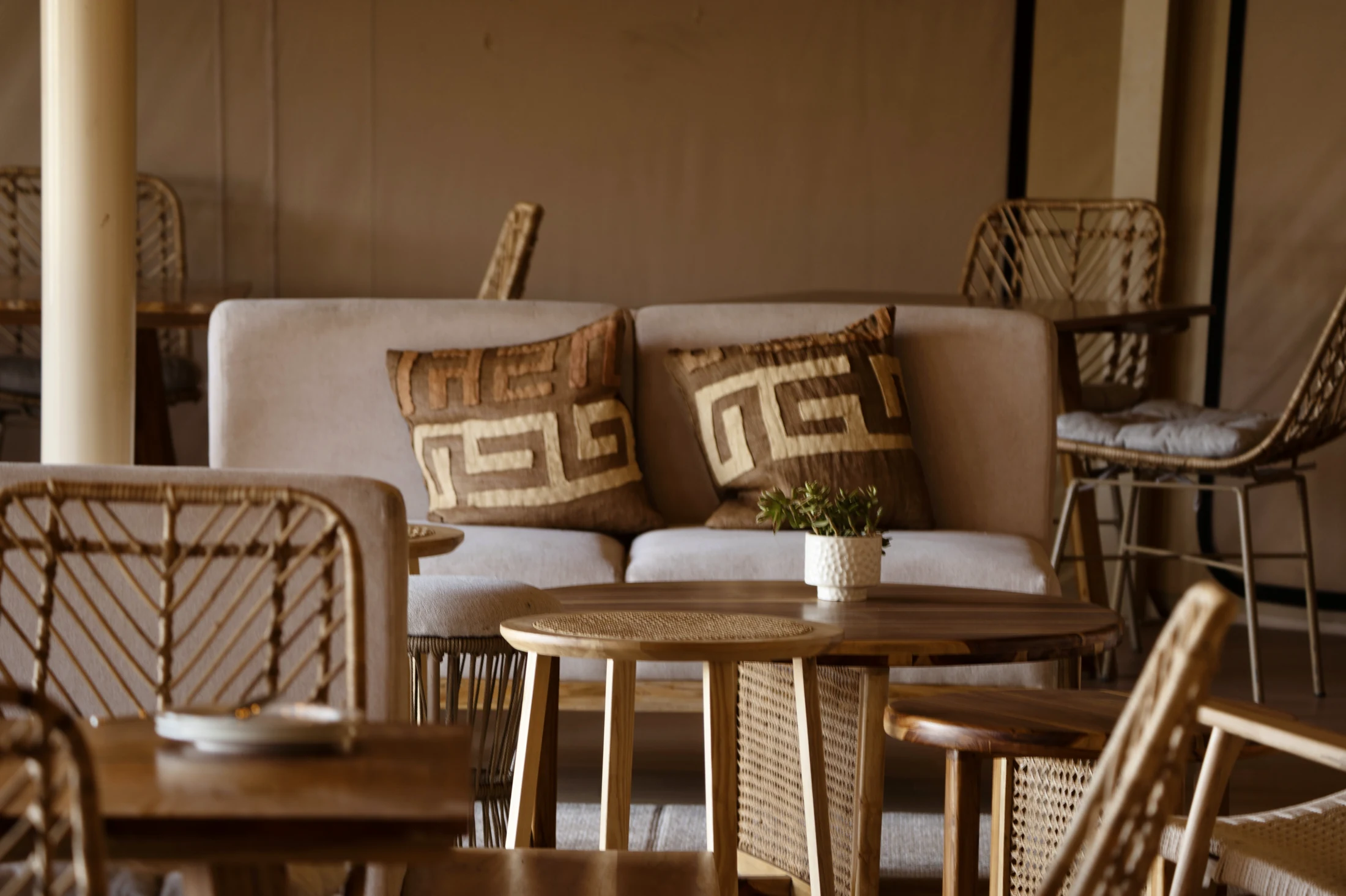 Lounge sofa detail